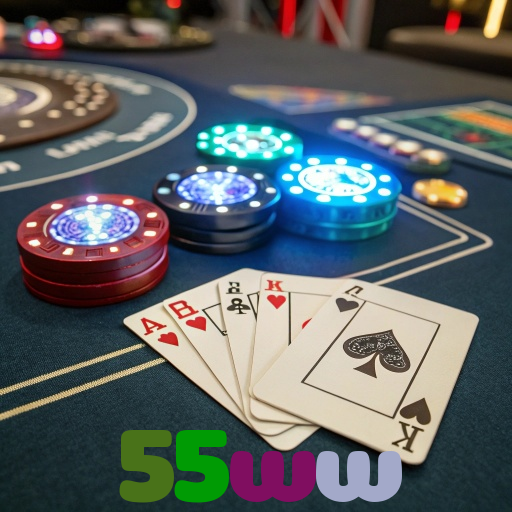 55ww：Jogue poker, aposte no futebol e ganhe em grandes jogos de cassino!