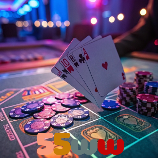 55ww：Jogue poker, aposte no futebol e ganhe em grandes jogos de cassino!